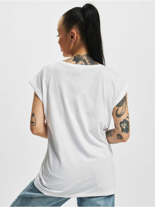 Merchcode T-Shirt Coca Cola Round Logo blanc
