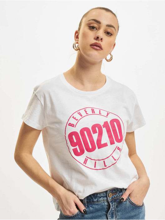 Merchcode T-Shirt Ladies 902010 Beverly Hills Box blanc