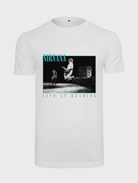 Merchcode T-Shirt Nirvana Live In Reading blanc
