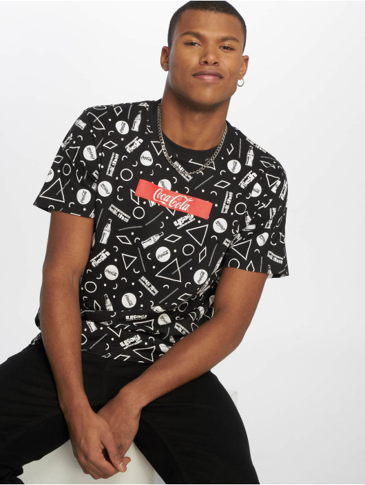 Merchcode T-Shirt Coca Cola Aop Box Logo noir