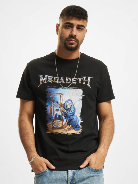 Merchcode T-Shirt Megadeath Countdown Hourglass Vintage noir