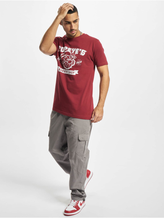 Merchcode T-Shirt Popeye Barber Shop red