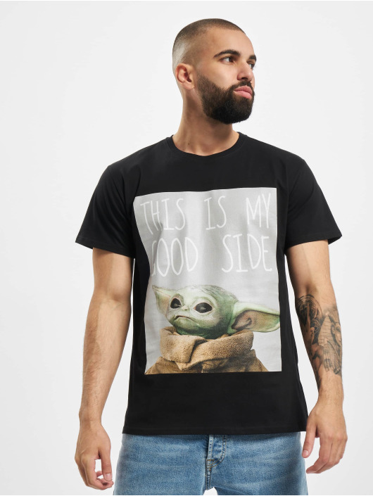Merchcode T-Shirt Baby Yoda Good Side schwarz