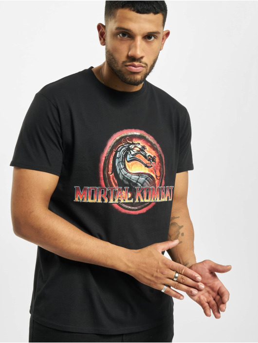 Merchcode T-Shirt Mortal Kombat Logo schwarz