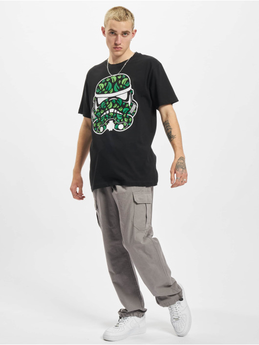 Merchcode T-Shirt Stormtrooper Leaves 2.0 schwarz