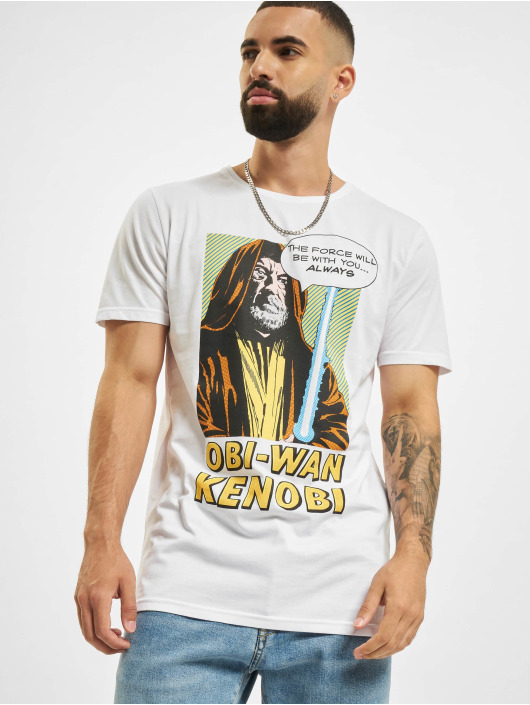 Merchcode T-Shirt Obi Wan Kanobi weiß