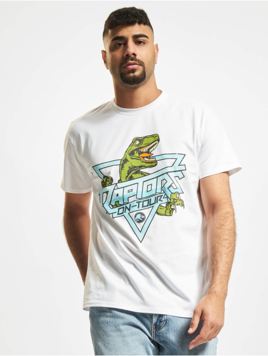 Merchcode T-Shirt Jurassic Park Raptors weiß