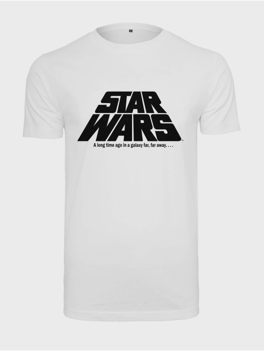 Merchcode T-Shirt Star Wars Original Logo weiß