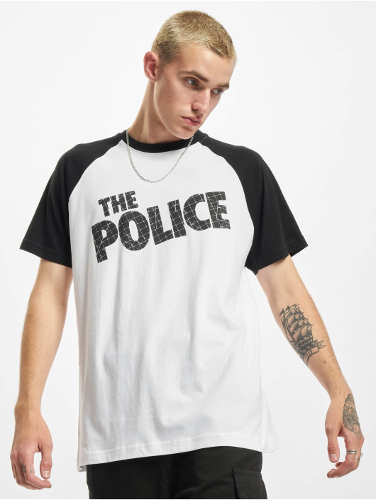Merchcode T-Shirt The Police Logo Raglan white