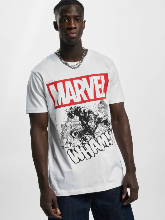 Merchcode T-shirts Avengers Smashing Hulk hvid