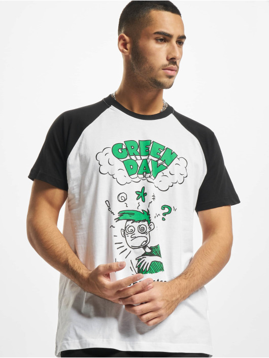 Merchcode T-Shirty Green Day Basket Raglan bialy
