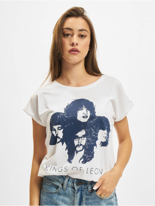 Merchcode T-Shirty Ladies Kings Of Leon Silhouette bialy