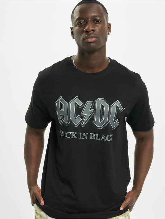 Merchcode T-Shirty Acdc Back In Black czarny