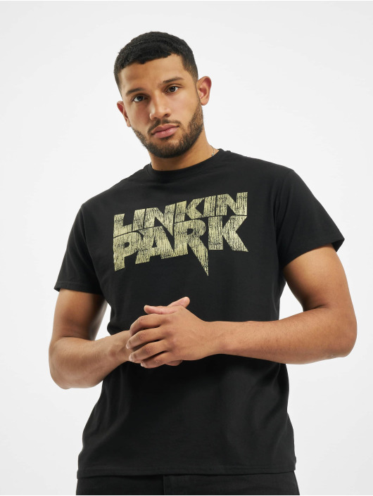 Merchcode T-Shirty Linkin Park Distressed Logo czarny