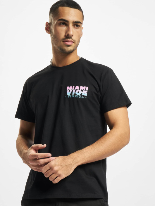 Merchcode T-Shirty Miami Vice Florida czarny