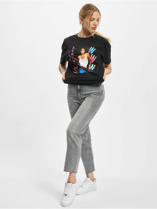 Merchcode T-Shirty Ladies Whitney Houston czarny