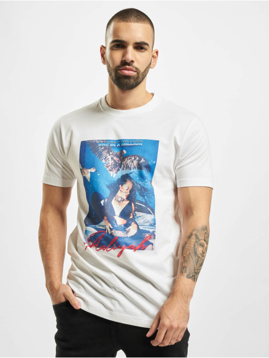 Merchcode T-skjorter Aaliyah One In A Million hvit