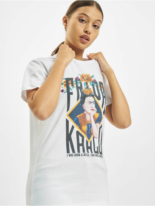 Merchcode T-skjorter Frida Kahlo Born hvit