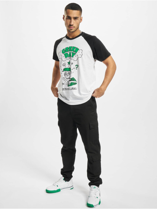 Merchcode T-skjorter Green Day Basket Raglan hvit