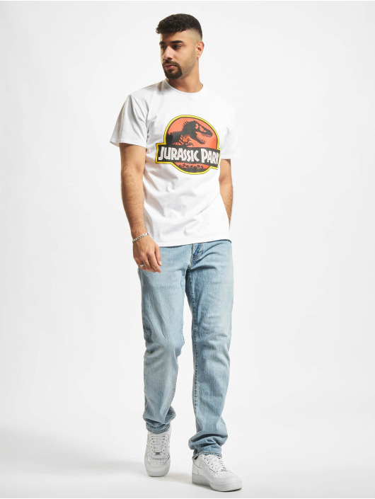 Merchcode T-skjorter Jurassic Park Logo hvit