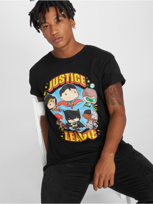 Merchcode T-skjorter Justice League Comic Fit svart