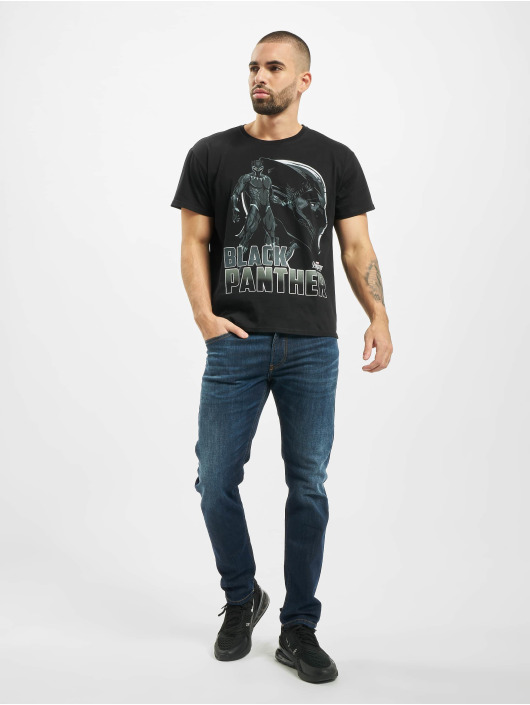 Merchcode T-skjorter Black Panther Logo svart