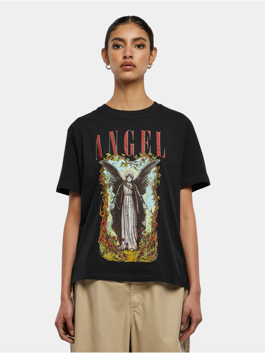 Miss Tee t-shirt Angel zwart