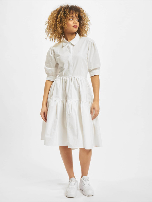 Missguided Dress Extreme Oversized Shirt Smock white