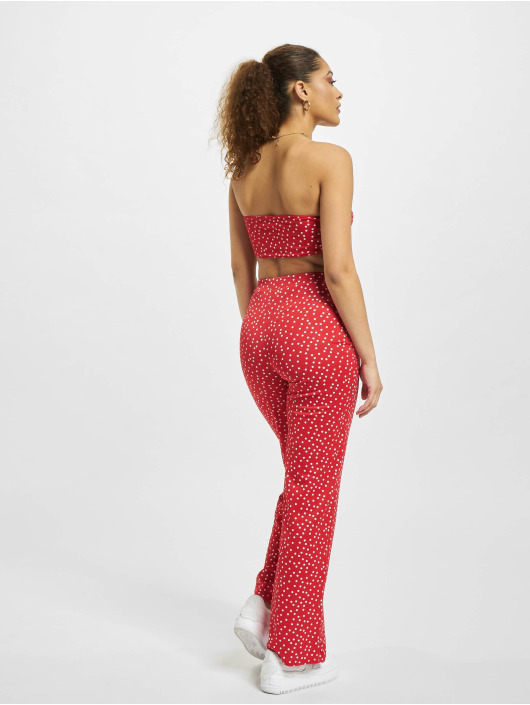 Missguided Ensemble & Survêtement Missguided Coord Bandeau Trouser Set rouge