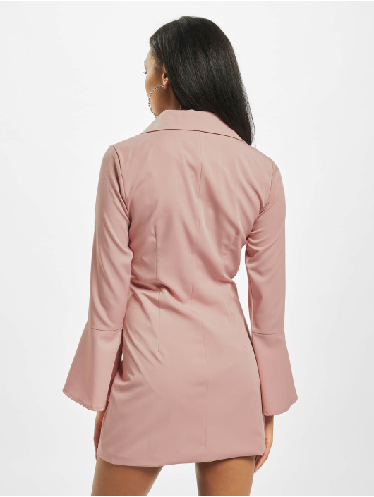 Missguided Damen Kleid Asym Button Side Blazer in rosa 716213