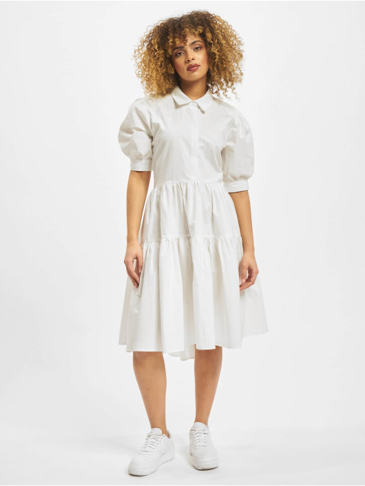 Missguided Kleid Extreme Oversized Shirt Smock weiß