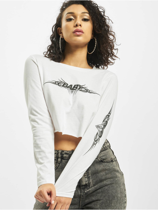 Missguided Longsleeve Baby Tribal Graphic weiß