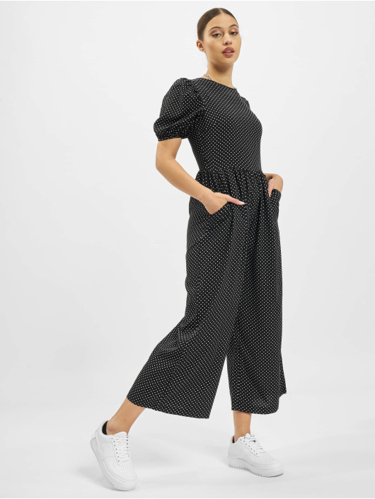 Missguided Overály Polka Lace Up Puff Culotte èierna