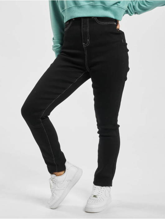Missguided Skinny Jeans Mg X Assets Contrast Stitch Sinner black