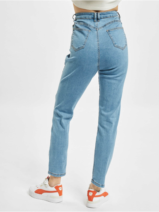 Missguided Skinny Jeans Assets Side Seam Detail Sinner niebieski