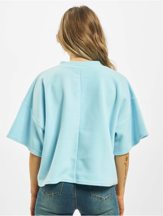 Missguided T-Shirt Fleece Oversized Coord blue