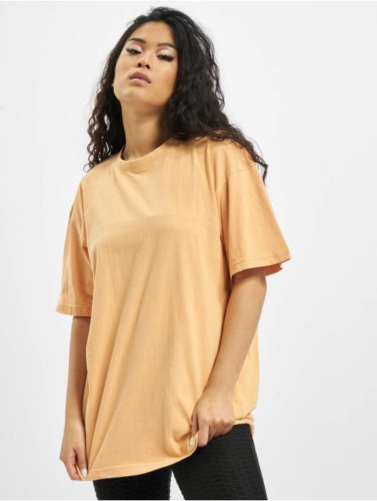 Missguided T-Shirty Washed Oversize pomaranczowy