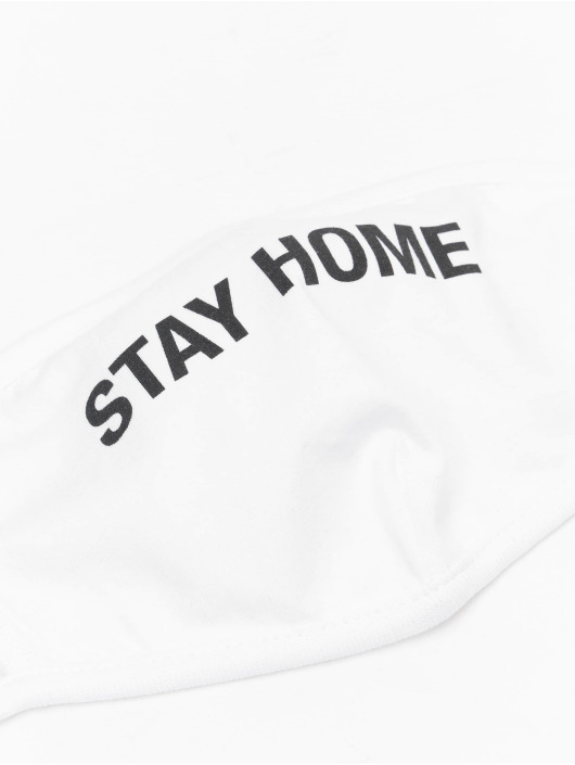 Mister Tee Autres Stay Home Face Mask blanc