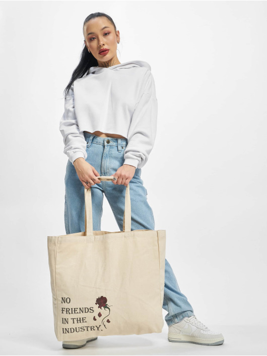 Mister Tee Bag No Friends Oversize Canvas white