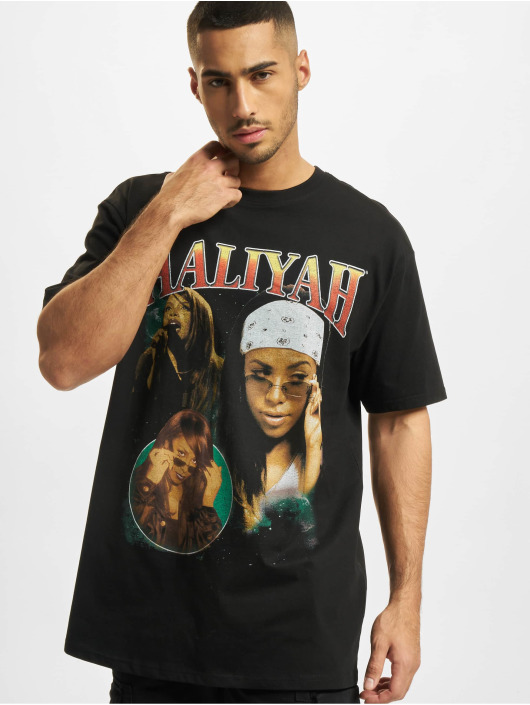 Mister Tee Camiseta Aaliyah Retro Oversize negro