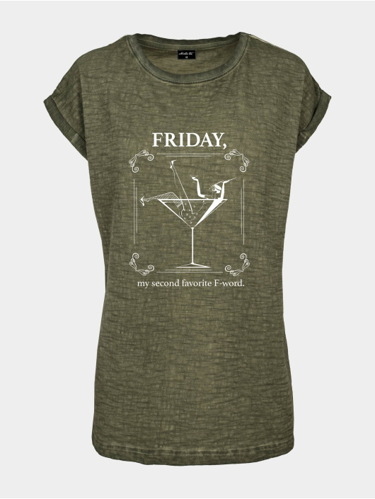 Mister Tee Camiseta Ladies F-Word oliva