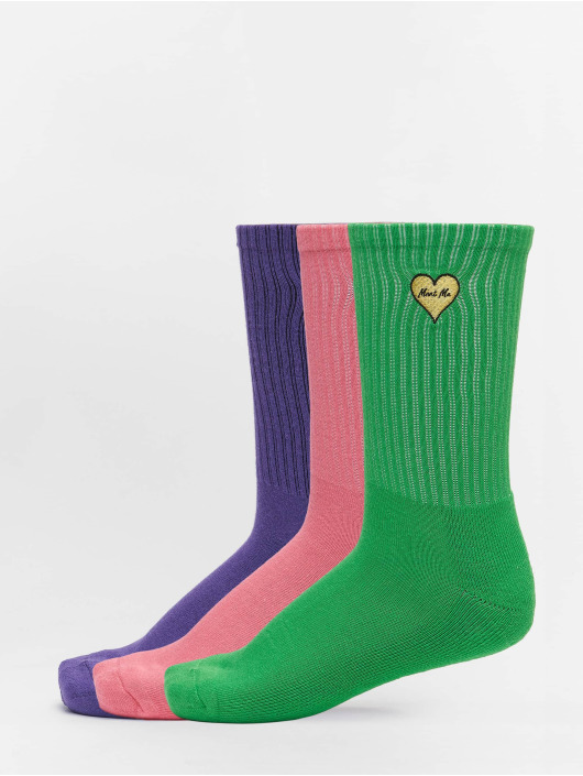 Mister Tee Chaussettes Heart Embroidery 3 Pack multicolore