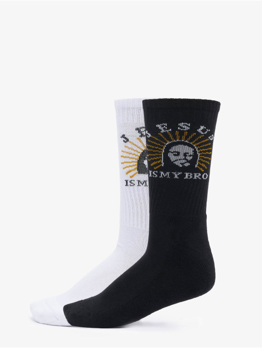 Mister Tee Chaussettes Jesus Is My Bro 2-Pack noir