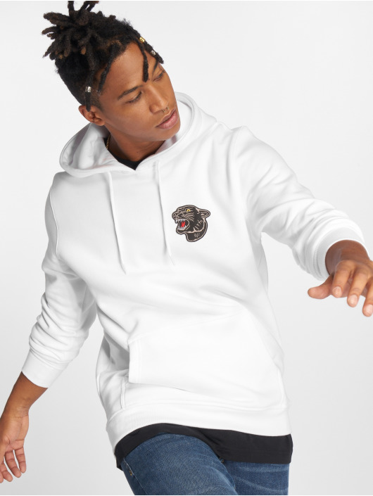 Mister Tee Hoodie Embroidered white