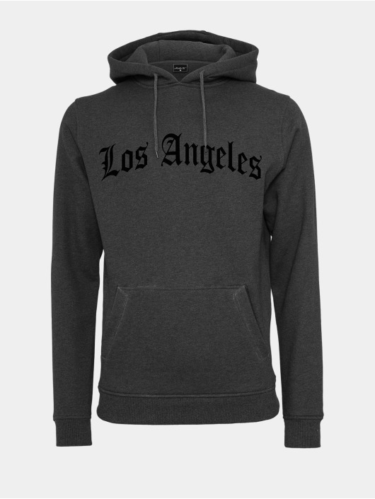 Mister Tee Hupparit Los Angeles Wording harmaa