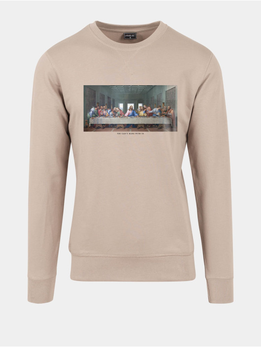 Mister Tee Jersey Can´t Hang With Us Crewneck beis