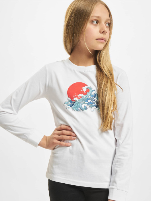 Mister Tee Pitkähihaiset paidat Kids Japan valkoinen