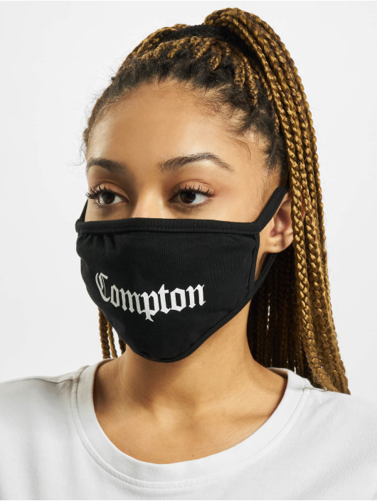 Mister Tee Pozostałe Compton Face Mask czarny