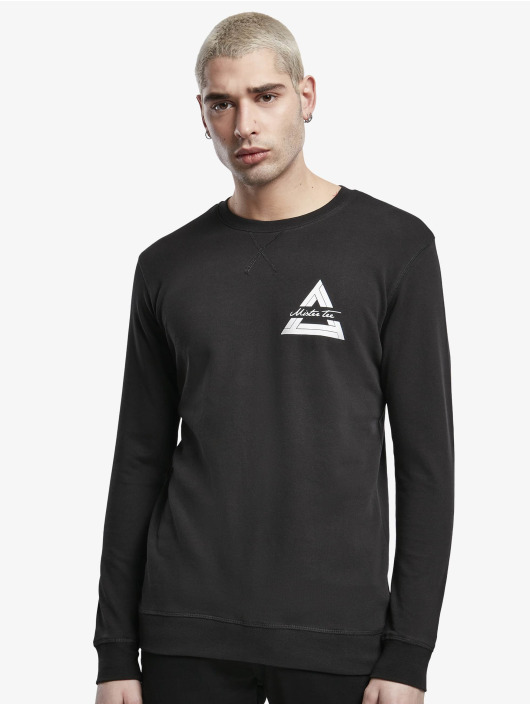 Mister Tee Pullover Triangle Neck black