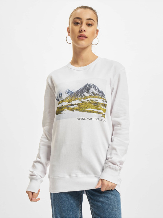 Mister Tee Pullover Local Planet weiß